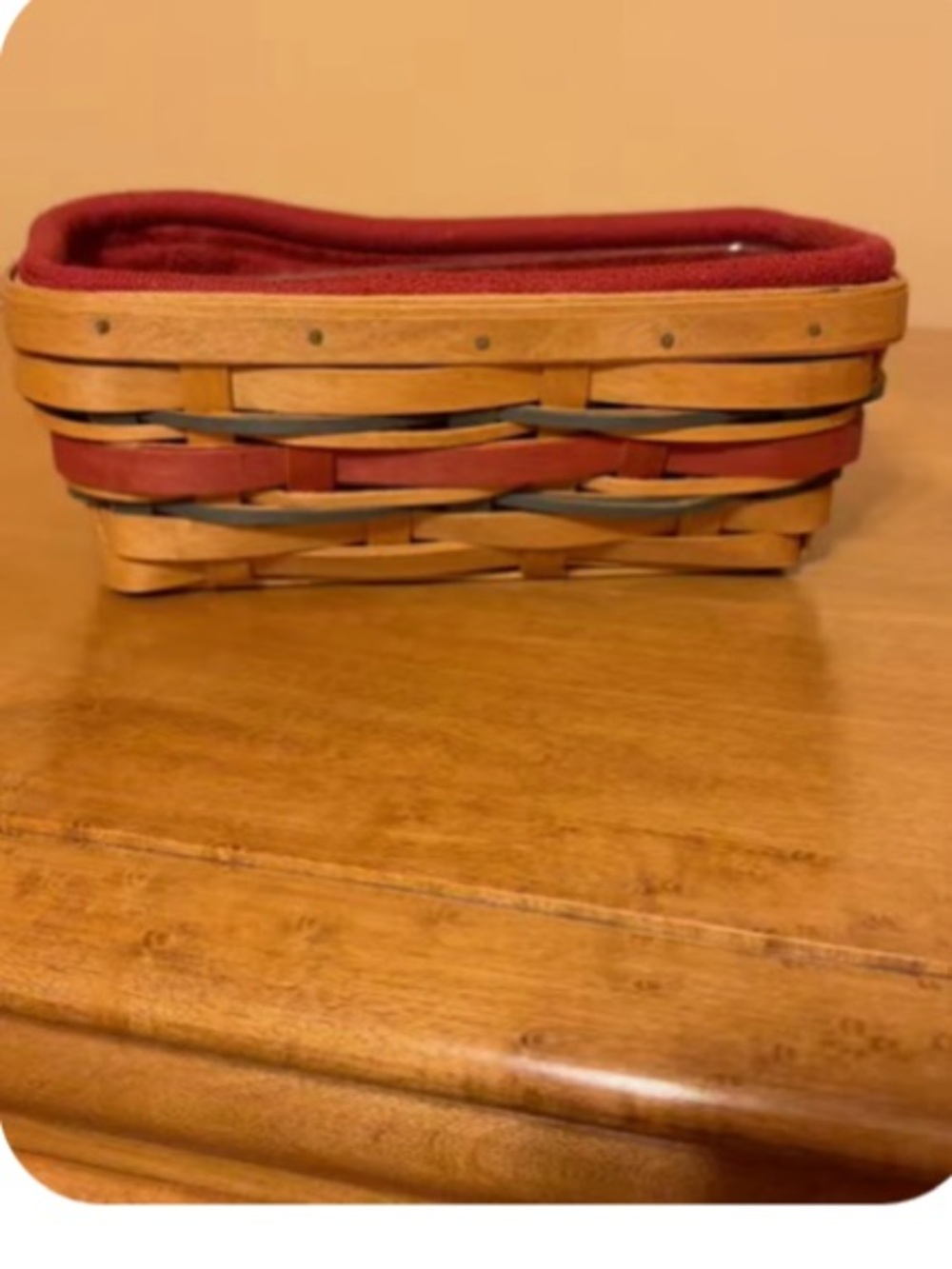 Signed 2007 Longaberger American Celebrations Tidbit Basket